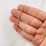 Pulso Chino 1.5g / 7 1/2 in / 2.25mm Oro Amarillo 18K