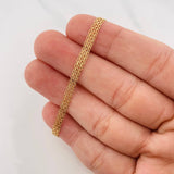 Pulso Chino 2.45g / 7 1/2 in / 3.6mm Oro Amarillo 18K