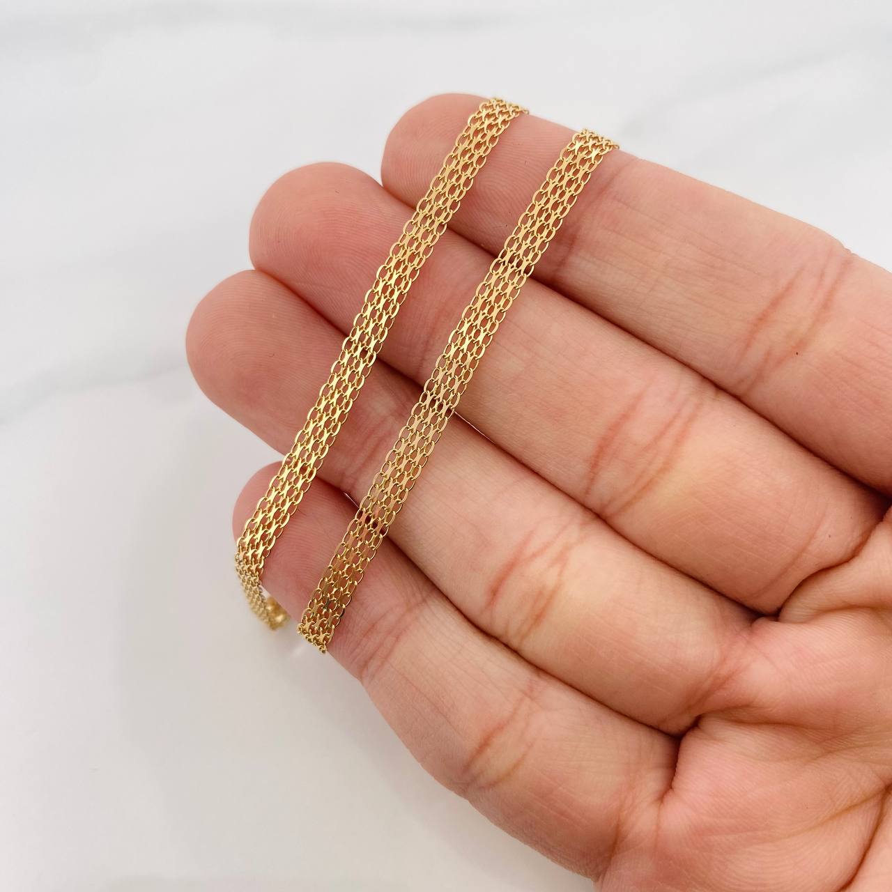 Bismark Chain 4.5g / 18 in / 3.75mm Yellow Gold 18K