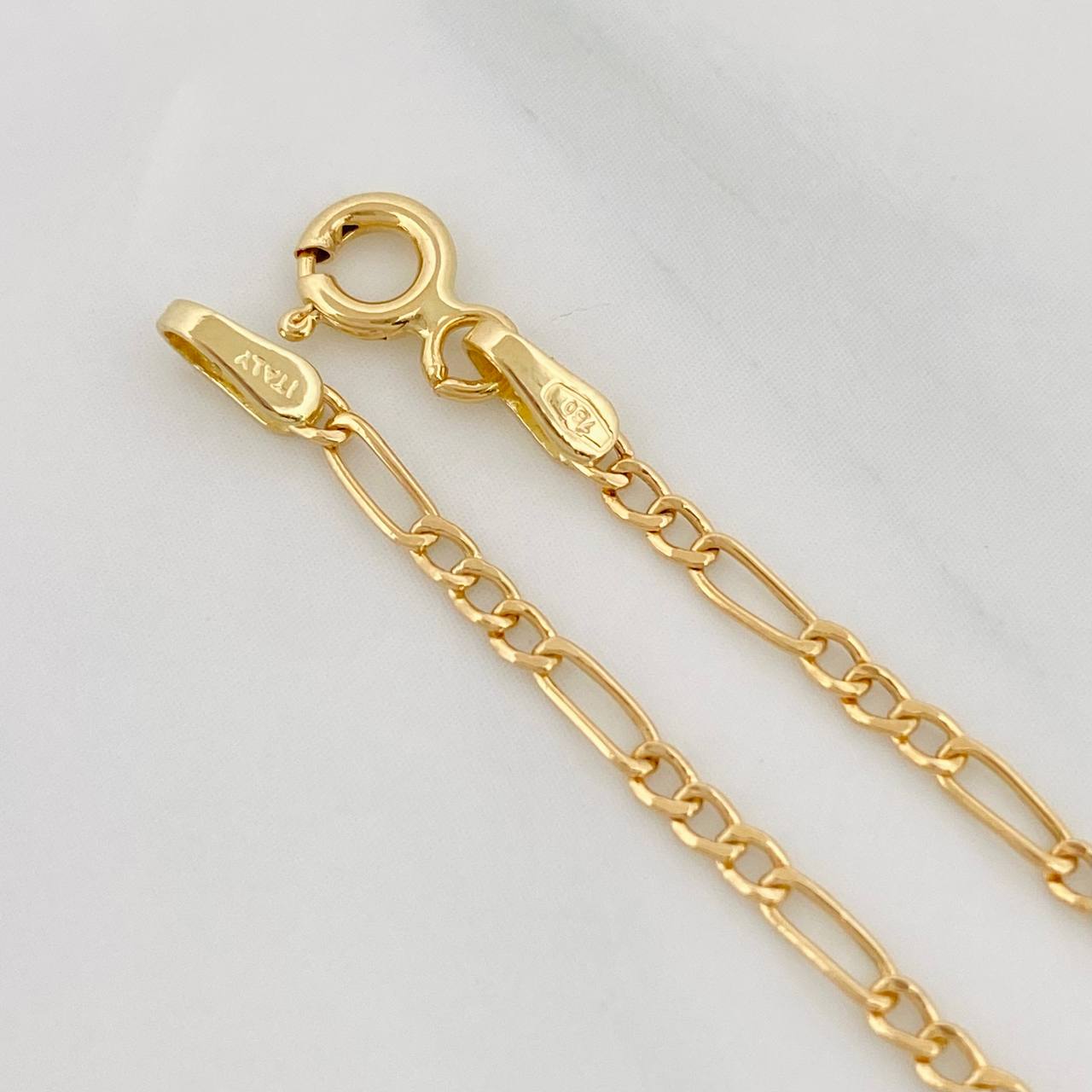 Pulso Figaro 1g / 7 3/4 in / 1.9mm Oro Amarillo 18K