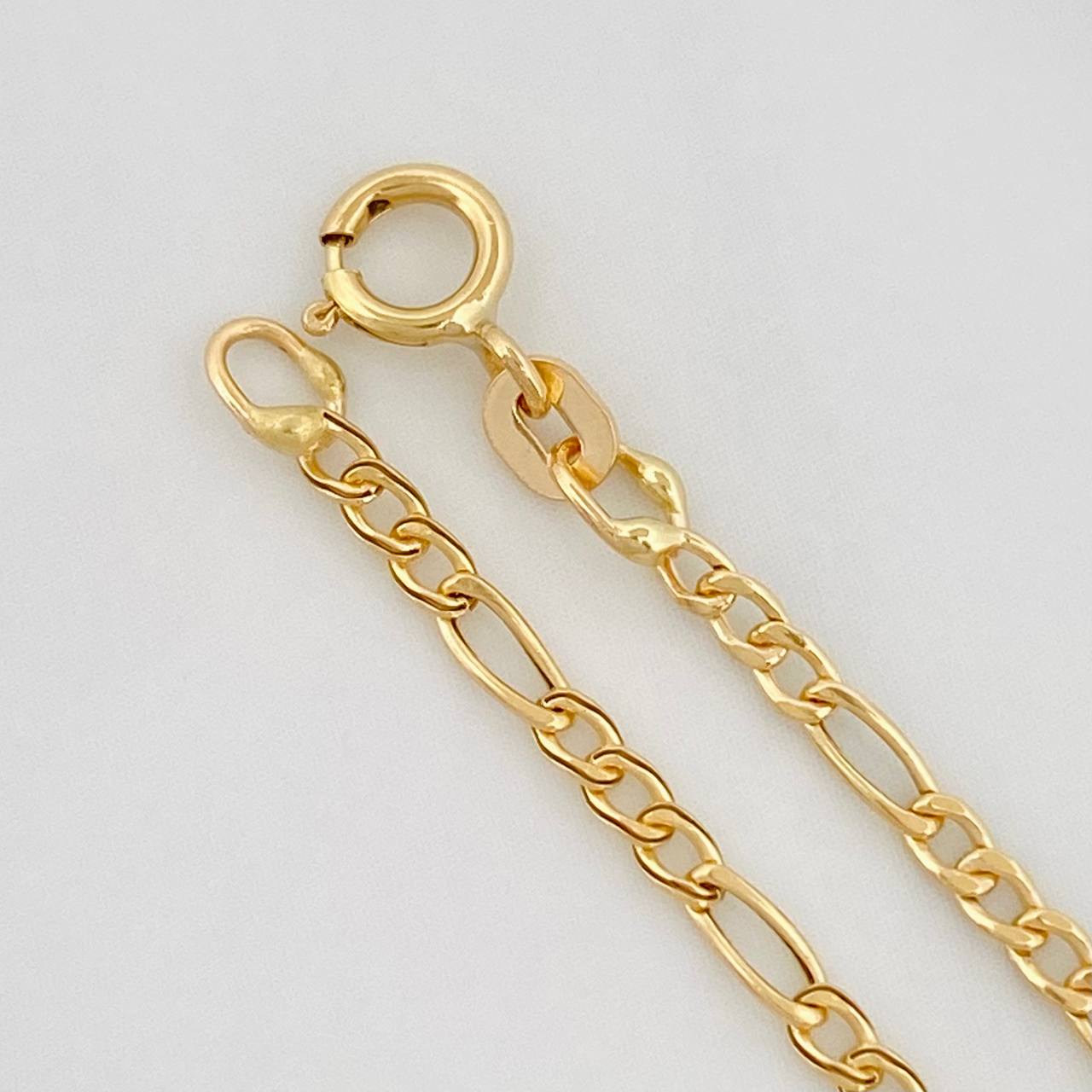 Pulso Figaro 0.65g / 7 1/2 in / 1.7mm Oro Amarillo 18K