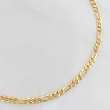 Pulso Figaro 0.95g / 7 1/2 in / 2.5mm Oro Amarillo 18K