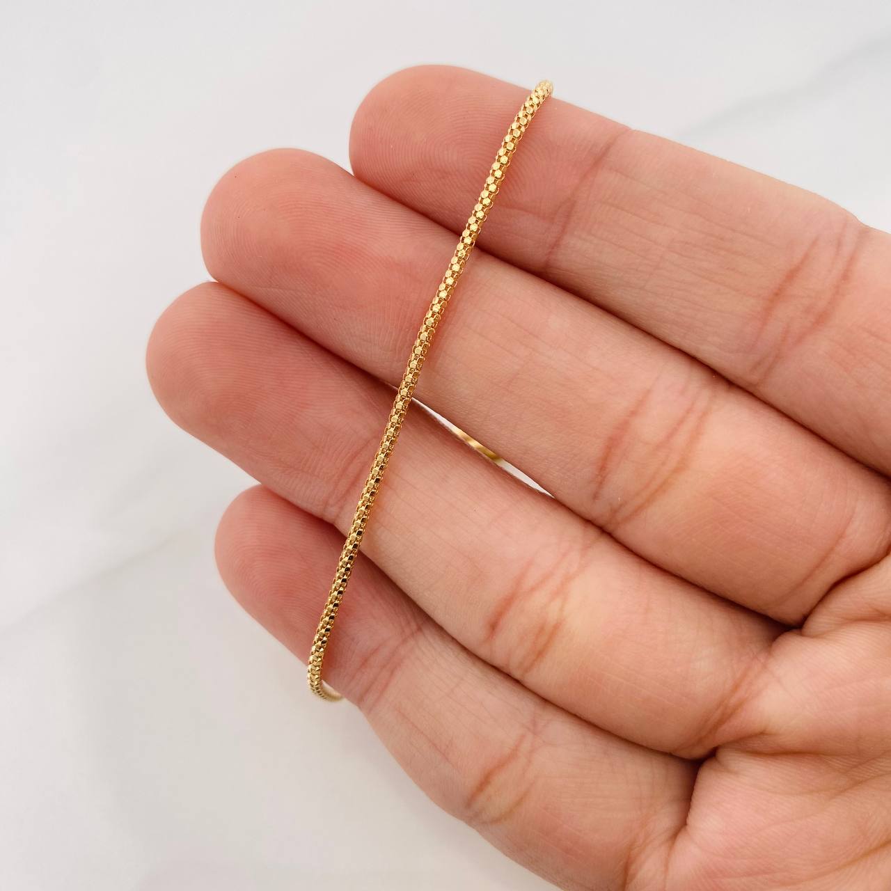 Bracelet Cordon 1.65g / 7 3/4 in / 1.4mm Yellow Gold 18K