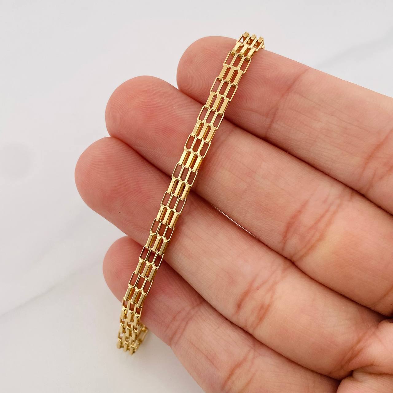 Pulso Eslabones 5.2g / 7 1/4 in / 4.5mm Oro Amarillo 18K