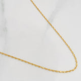 Cadena Garibaldi 2.2g / 20 in / 1.1mm Oro Amarillo 18K