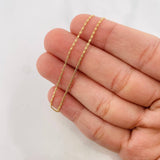 Cadena Garibaldi 2.2g / 20 in / 1.1mm Oro Amarillo 18K