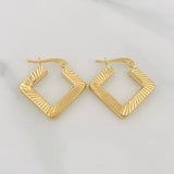 Candongas Rombo 2.35g / 3/4 in Oro Amarillo 18K