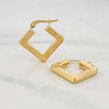 Candongas Rombo 2.35g / 3/4 in Oro Amarillo 18K