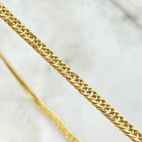 Cadena Cubana Reticulada 13.55gr / 65cm / 4.2mm Oro Amarillo +3 18K