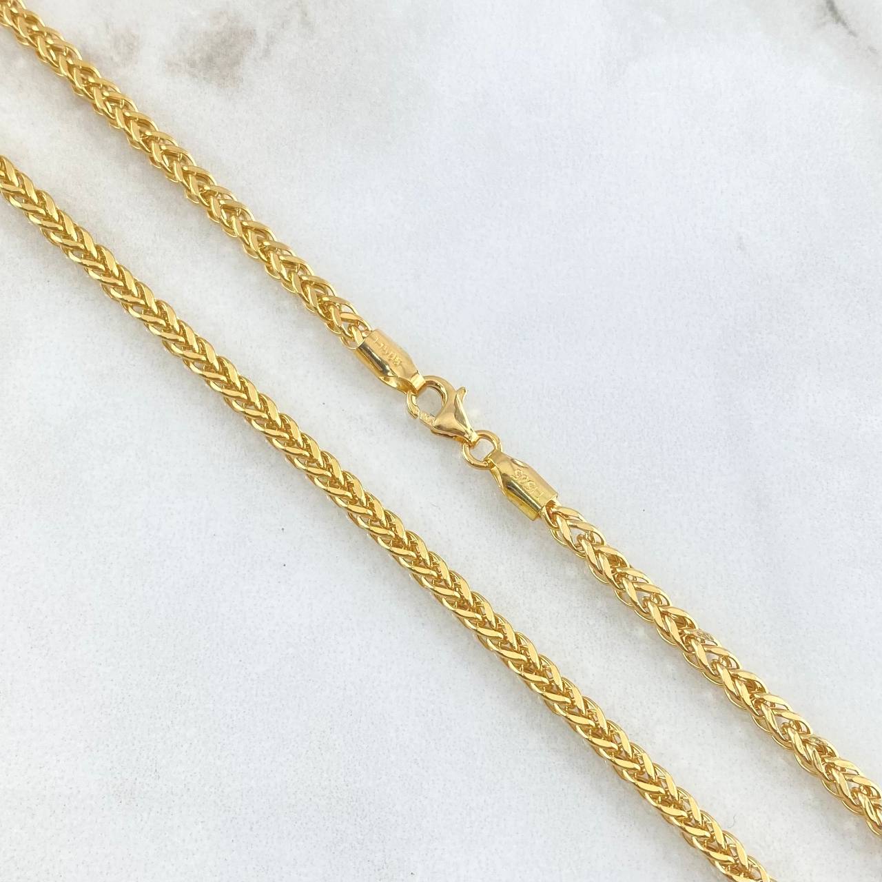 Cadena Franco 9.55gr / 50cm / 2.6mm Oro Amarillo +4 18K