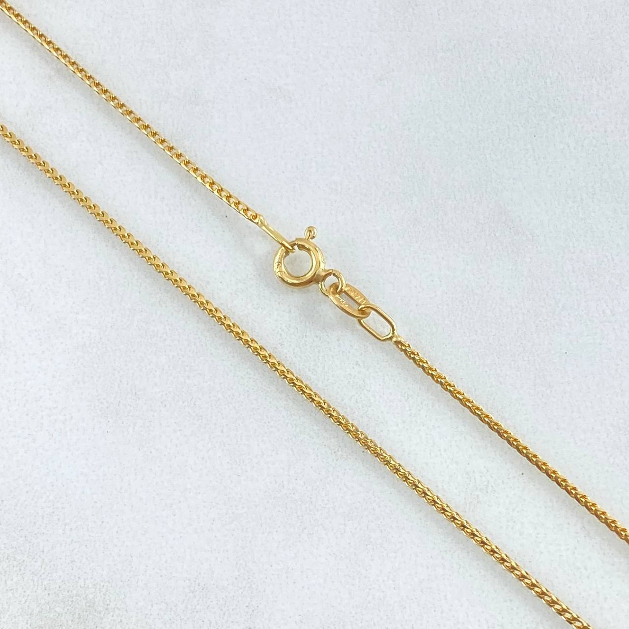 Cadena Franco 4.6gr / 60cm / 1.1mm Oro Amarillo +4 18K