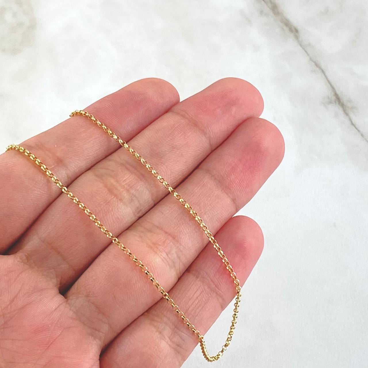 Cadena Roll - On 1.8gr / 50cm / 1.2mm Oro Amarillo +3 18K ©