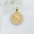 Pendant Letter W Medal 4.5gr / 3.1cm / White Zirconia 18K Yellow Gold *