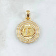 Pendant Medal Letter E 5gr / 1 1/4 in / 18K Gold ©