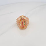 Virgin Guadalupe Ring 9g / T12 18K Rose Gold