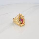 Virgin Guadalupe Ring 12.15g / Size 11 1/4 Yellow Gold 18K