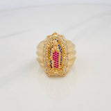 Virgin Guadalupe Ring 12.15g / Size 11 1/4 Yellow Gold 18K