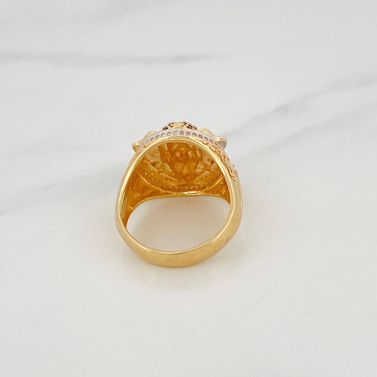 Viking Ring 14g / Size 11 1/2 Three Golds 18K