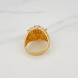 Viking Ring 14g / Size 11 1/2 Three Golds 18K
