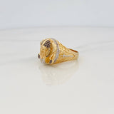 Viking Ring 14g / Size 11 1/2 Three Golds 18K