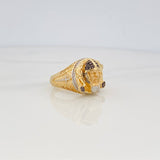 Viking Ring 14g / Size 11 1/2 Three Golds 18K