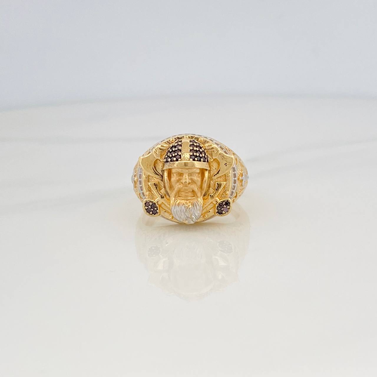 Viking Ring 14g / Size 11 1/2 Three Golds 18K