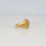 Anillo Signo Peso 6.55g / T9 1/4 Oro Amarillo 18K