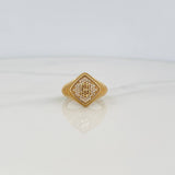 Anillo Signo Peso 6.55g / T9 1/4 Oro Amarillo 18K