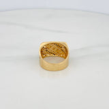 Tribal Ring 7.15g / T9 Two-Tone Black Yellow 18K Gold