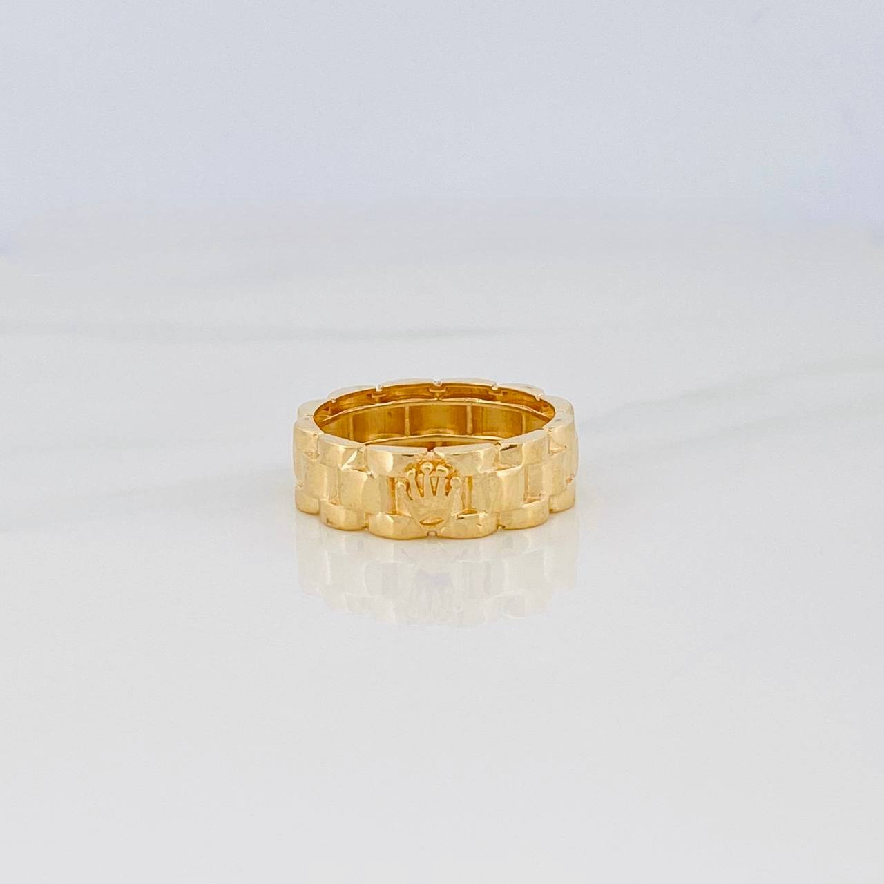 Anillo Correa Corona 5.4g / T10 Oro Amarillo 18K