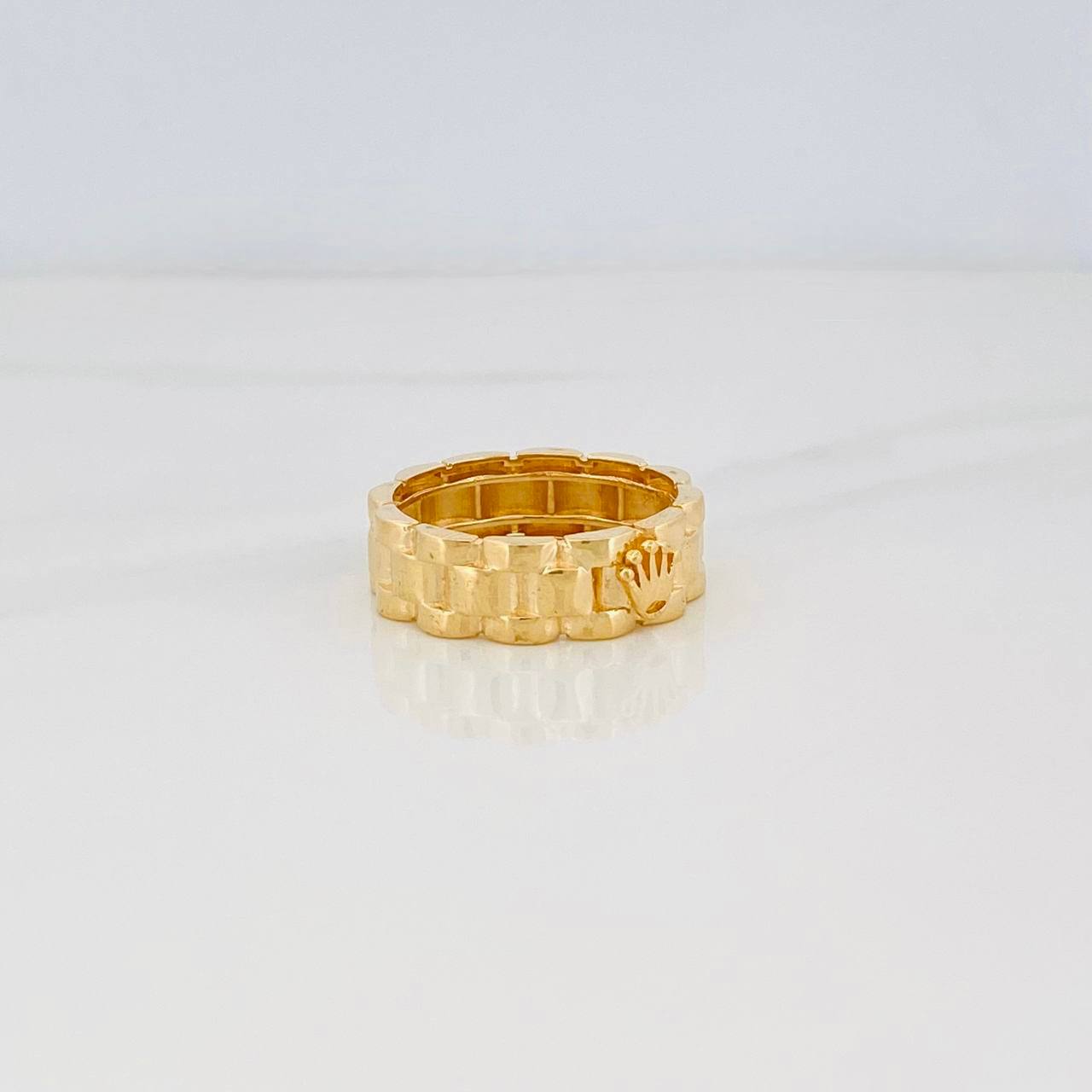 Anillo Correa Corona 5.4g / T10 Oro Amarillo 18K