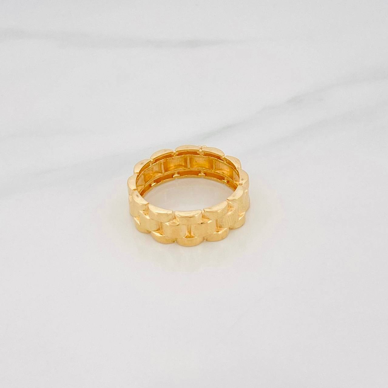 Anillo Correa Corona 5.4g / T10 Oro Amarillo 18K