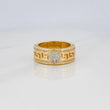 Medusa Ring 13.7g / Size 10 3/4 Two-Tone Yellow White Gold 18K