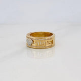 Medusa Ring 13.7g / Size 10 3/4 Two-Tone Yellow White Gold 18K
