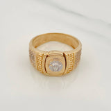 Anillo Medusa 8.35g / T10 1/4 Dos Oros Amarillo Blanco 18K