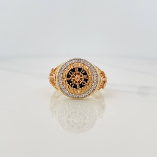 Compass Ring 8.5g / T10 1/4 Three Golds 18K