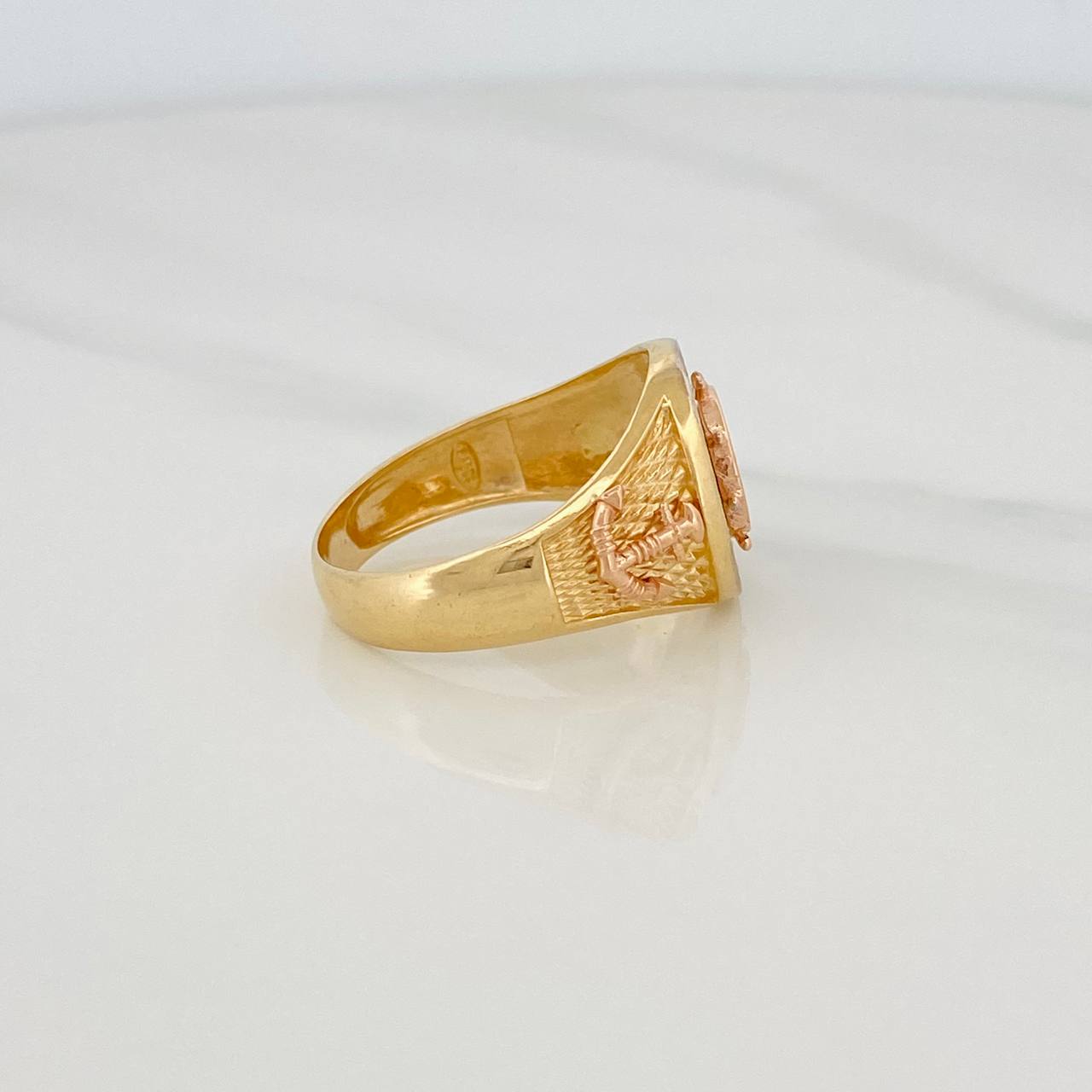 Compass Ring 8.5g / T10 1/4 Three Golds 18K