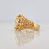 Anillo Herradura Caballo 6.85g / T9 1/4 Oro Amarillo 18K