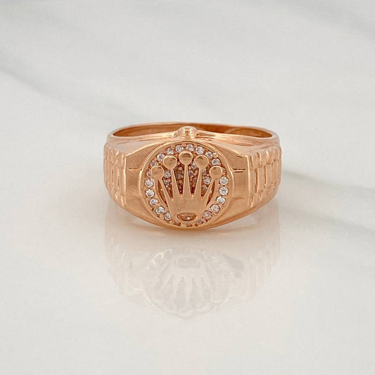 Anillo Corona 5.15g / T11 Oro Rosa 18K