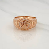 Anillo Corona 5.15g / T11 Oro Rosa 18K