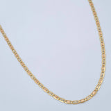 Cadena Escalera Plana 2gr / 19 3/4 in / Tres Oros +3 18K $