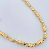 Cadena Barril 17.2gr / 24 in / Oro Amarillo 18K $