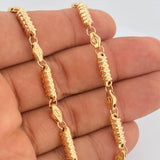 Cadena Barril 17.2gr / 24 in / Oro Amarillo 18K $