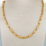 Cadena Barril 17.2gr / 24 in / Oro Amarillo 18K $
