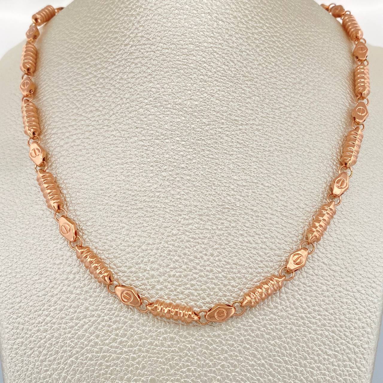 Cadena Barril 19.2gr / 28 1/4 in / Oro Rosa 18K $