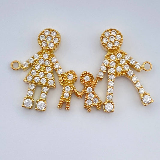 Herraje Familia 1.9gr / 1 in / Oro Amarillo 18K $