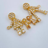 Herraje Familia 1.9gr / 1 in / Oro Amarillo 18K $