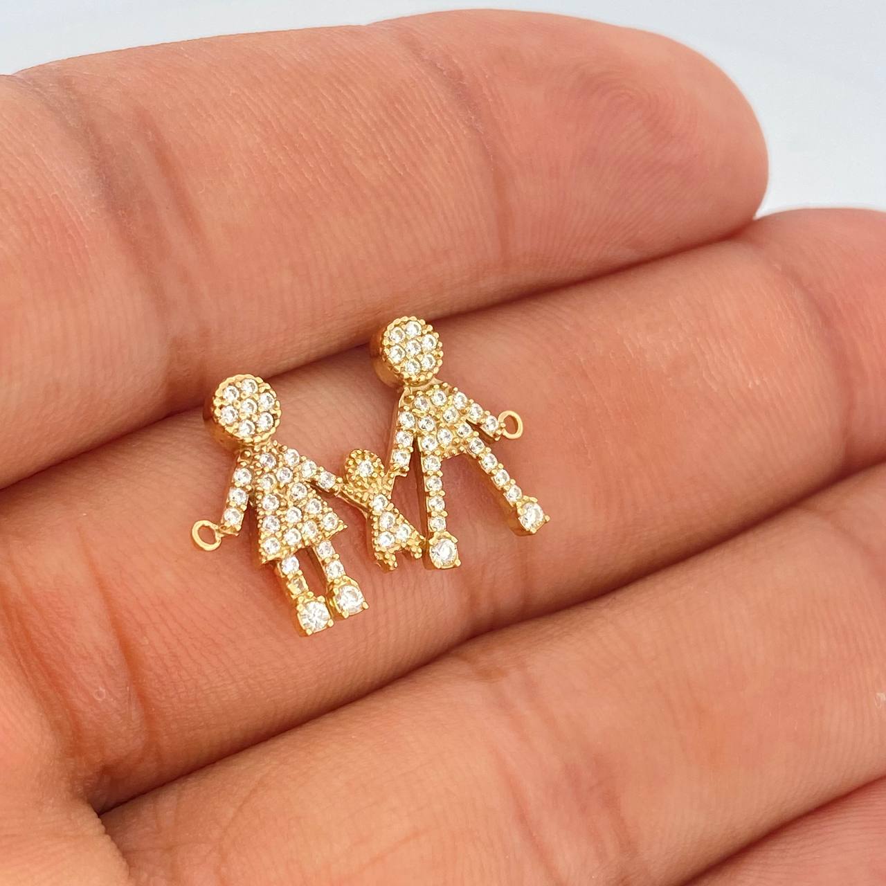 Herraje Familia 1.75gr / 3/4 in / Oro Amarillo 18K $