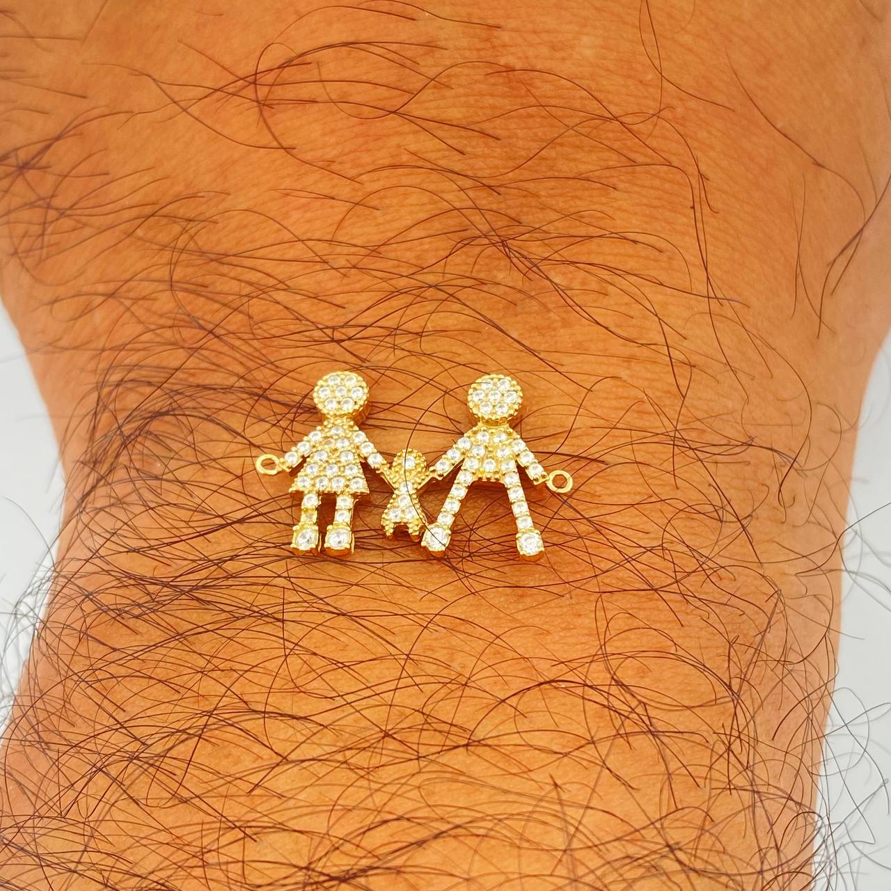 Herraje Familia 1.65gr / 1 in / Oro Amarillo 18K $