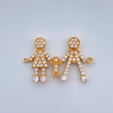 Herraje Familia 1.65gr / 1 in / Oro Amarillo 18K $